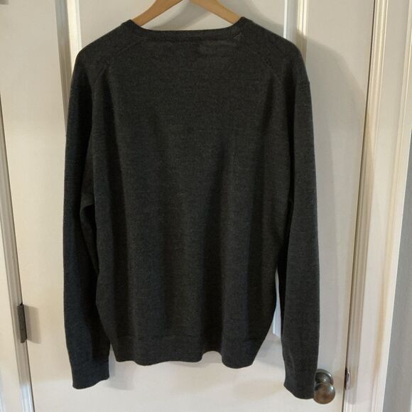 Polo Ralph Lauren Men's Sweater Size L  V-Neck Washable Merino Wool - Picture 2 of 10